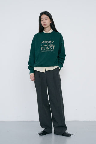 UNISEX PIXEL SWEATSHIRT DEEP GREEN