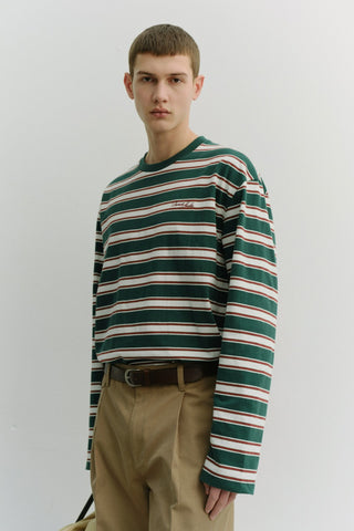 UNISEX STRIPED T-SHIRT GREEN STRIPE