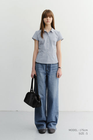 SUMMER RELAXED WIDE JEANS CLASSIC BLUE