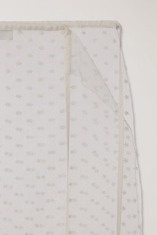 NEEDLEWORK LAYERING SKIRT IVORY