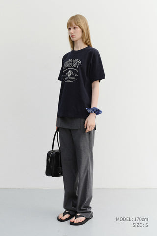 UNISEX CUPID ARCH LOGO T-SHIRT FRENCH NAVY