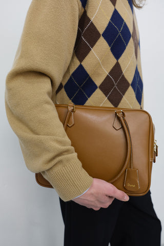 CLASSIC 28 LEATHER BAG TAN