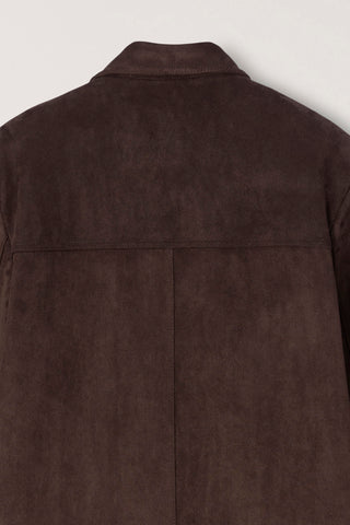UNISEX RELAXED ALTER-SUEDE HALF JACKET BROWN