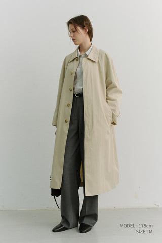 UNISEX REFINED MAC COAT BEIGE