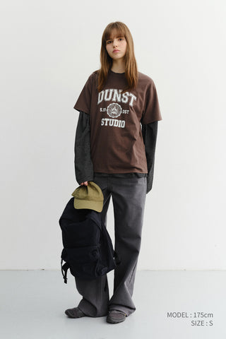 UNISEX CLASSIC LOGO T-SHIRT BROWN