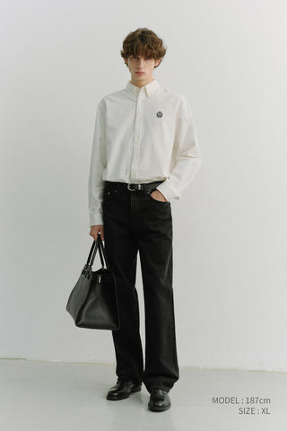 UNISEX CLASSIC BOYFRIEND SHIRT OFF WHITE