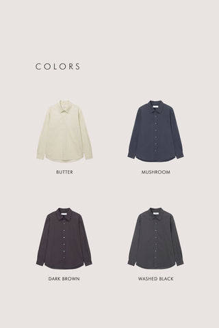 UNISEX REFINED COTTON SHIRT BUTTER