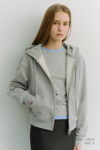 ESSENTIAL CREW-NECK T-SHIRT MELANGE GREY