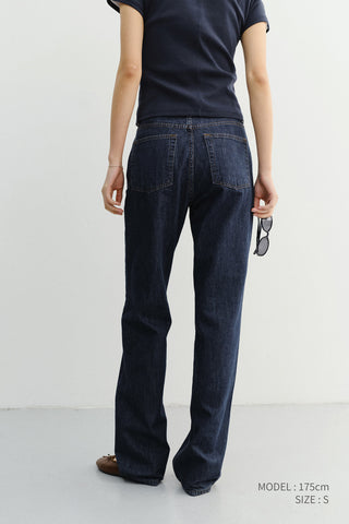 RELAXED SUMMER DENIM PANTS INDIGO BLUE