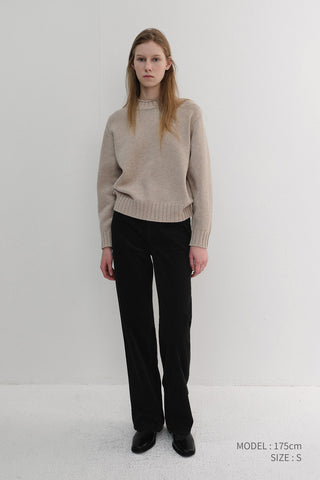 CORDUROY JEANS BLACK