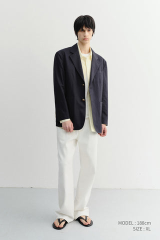 UNISEX SUMMER BREEZE STRIPED OVERSHIRT BUTTER