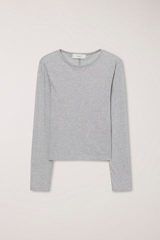 ESSENTIAL CREW-NECK T-SHIRT MELANGE GREY