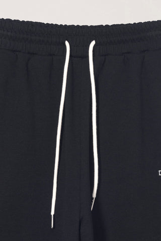 UNISEX LOGO SWEAT SHORTS BLACK