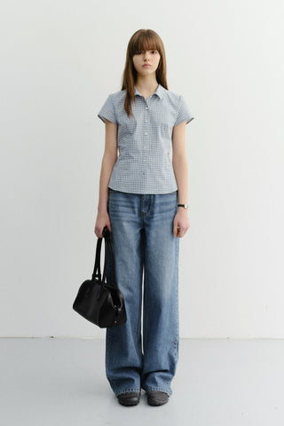 SUMMER RELAXED WIDE JEANS CLASSIC BLUE