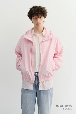 UNISEX SUMMER BREEZE STRIPED OVERSHIRT SOFT PINK