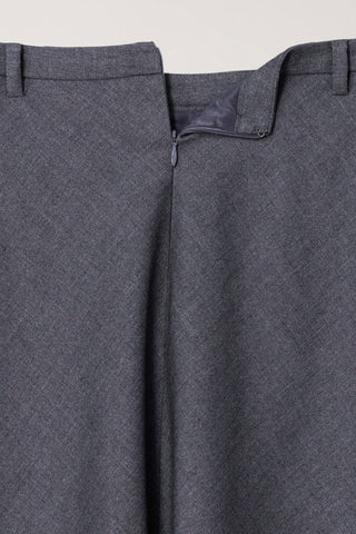 FLUID LONG SKIRT MELANGE GREY