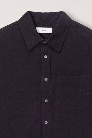 UNISEX CORDUROY SHIRT DARK BROWN