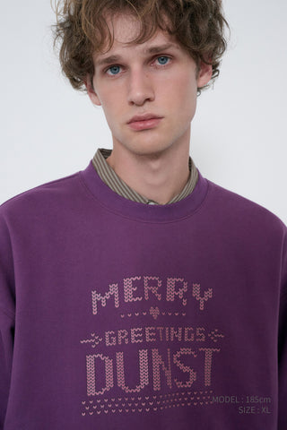 UNISEX PIXEL SWEATSHIRT PURPLE