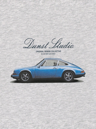 UNISEX SUMMER HOLIDAY CAR T-SHIRT LIGHT MELANGE GREY