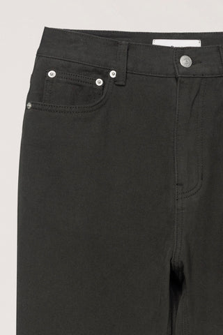 BRUSHED STRAIGHT JEANS KHAKI BROWN