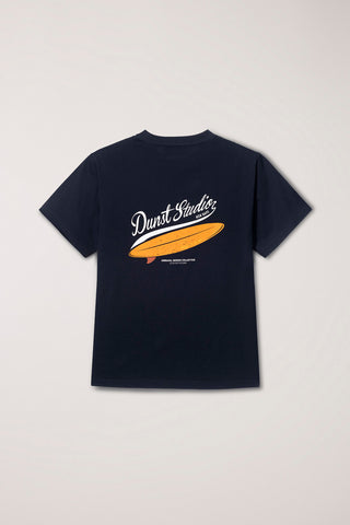 UNISEX SUMMER HOLIDAY SURF BOARD T-SHIRT FRENCH NAVY