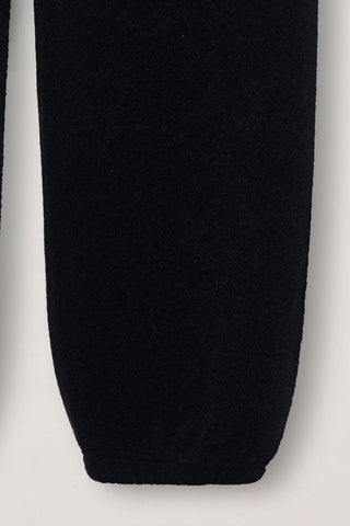 UNISEX BOUCLE JOGGER PANTS BLACK