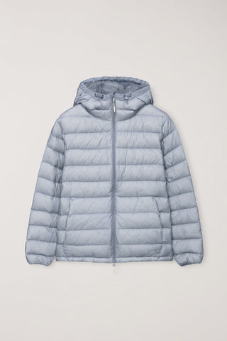 UNISEX LIGHT GOOSE DOWN JACKET GREYISH BLUE