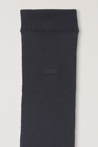 SHEER KNEE SOCKS CHARCOAL GREY