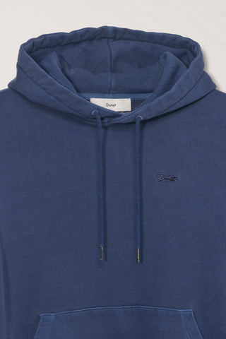UNISEX GARMENT DYED HOODIE BLUE