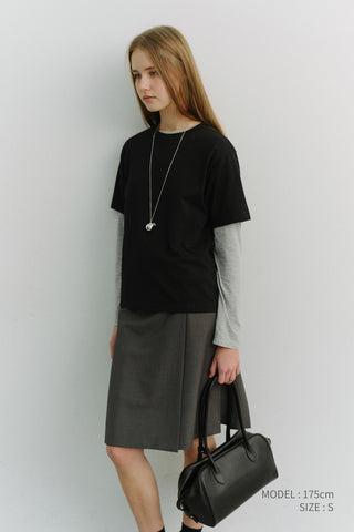UNISEX LOOSE T-SHIRT BLACK