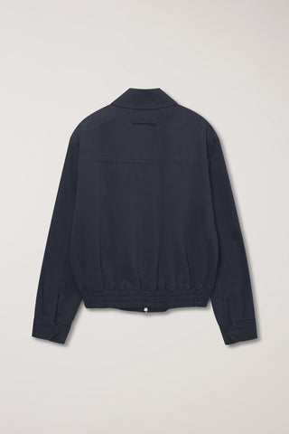 UNISEX COLLARED BLOUSON JACKET NAVY