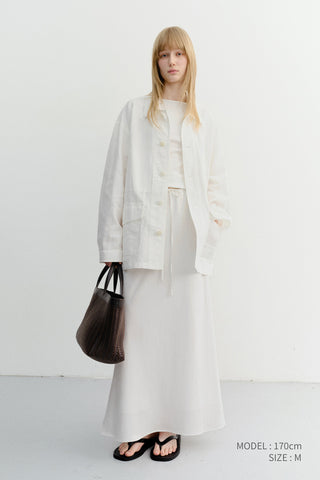 UNISEX CHORE JACKET WHITE