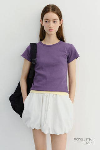 MINI VOLUMED SKIRT WHITE