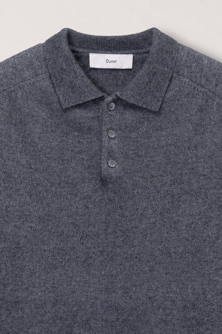UNISEX COLLARED SWEATER MELANGE GREY