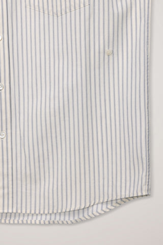 UNISEX 2-WAY OVERSIZED STRIPED SHIRT IVORY STRIPE