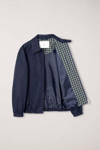 UNISEX COLLARED BLOUSON JACKET NAVY