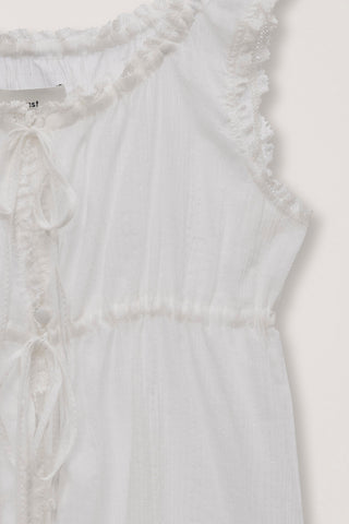 SHIRRING SLEEVELESS BLOUSE IVORY