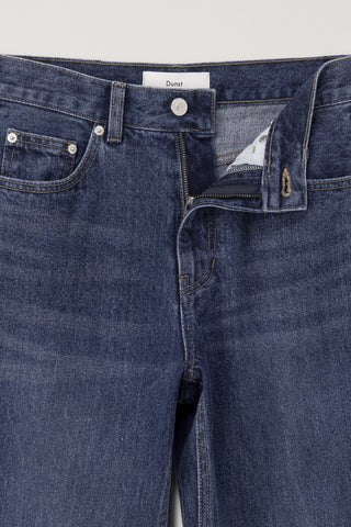RELAXED FLARED JEANS CLASSIC BLUE