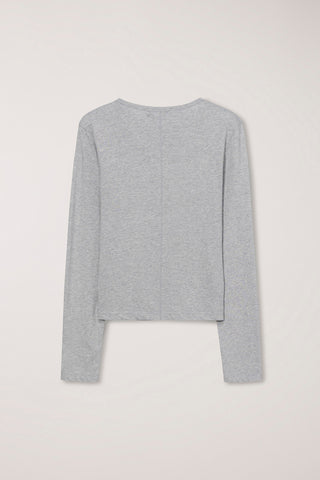 ESSENTIAL CREW-NECK T-SHIRT MELANGE GREY