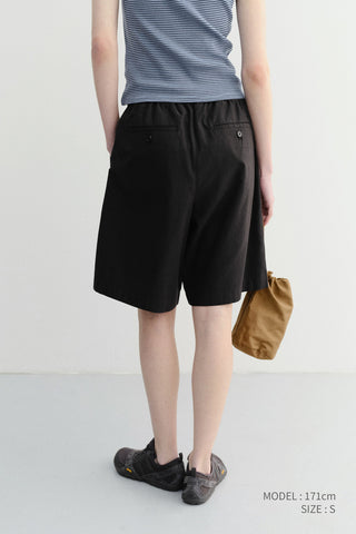 UNISEX PAJAMA BERMUDA SHORTS BLACK