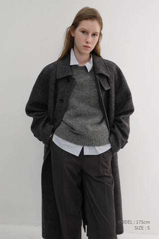 UNISEX SHAGGY DOG SWEATER MELANGE GREY
