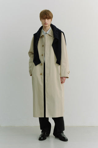 UNISEX REFINED MAC COAT BEIGE