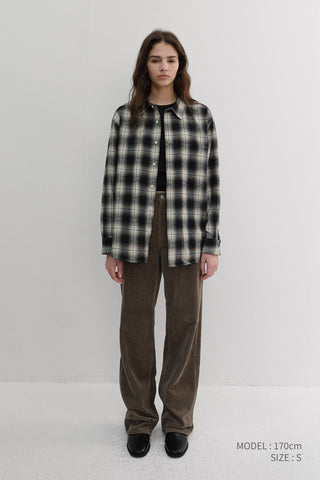 UNISEX WINTER FLANNEL CHECKED SHIRT BLUE
