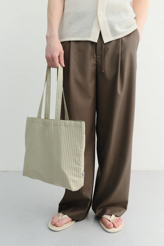 STRIPE EASY SHOPPER OLIVE STRIPE