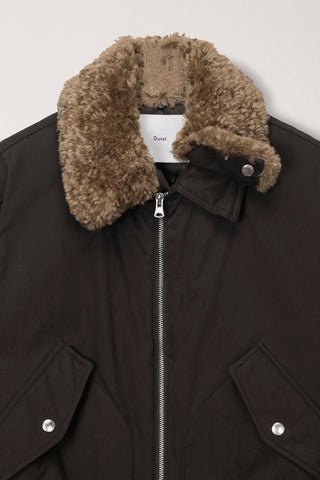 UNISEX FLIGHT PADDED JACKET DARK BROWN