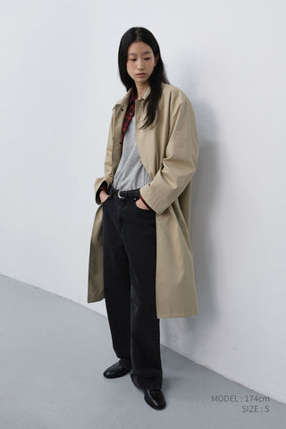 UNISEX REFINED MAC COAT BEIGE