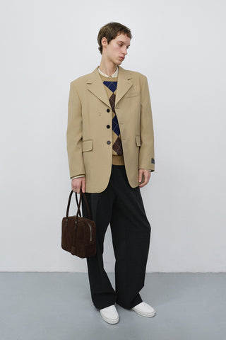 CLASSIC 28 SUEDE BAG DEEP BROWN