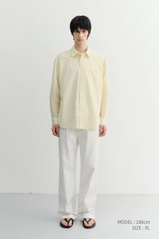 UNISEX SUMMER BREEZE STRIPED OVERSHIRT BUTTER