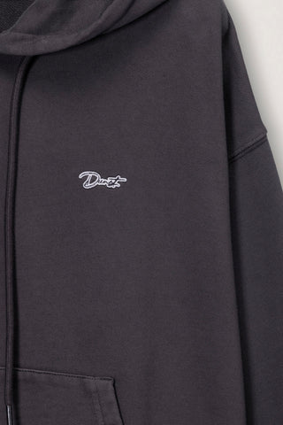 UNISEX GARMENT DYED HOODIE BLACK
