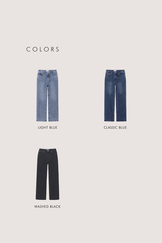 WIDE JEANS CLASSIC BLUE